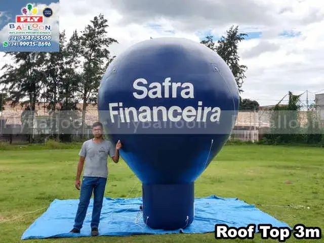 Balão inflável promocional Safra Financeira