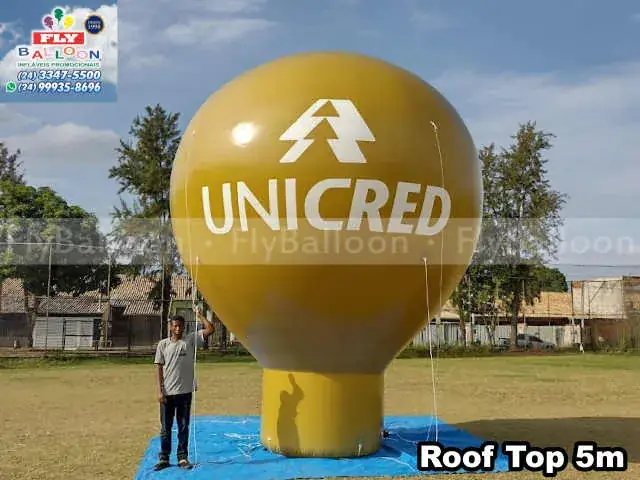 Balão inflável promocional Unicred